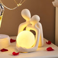 Ceramic Orb Mood Lamp – LunaGlow Sculptural Ambient Light on a bedside table