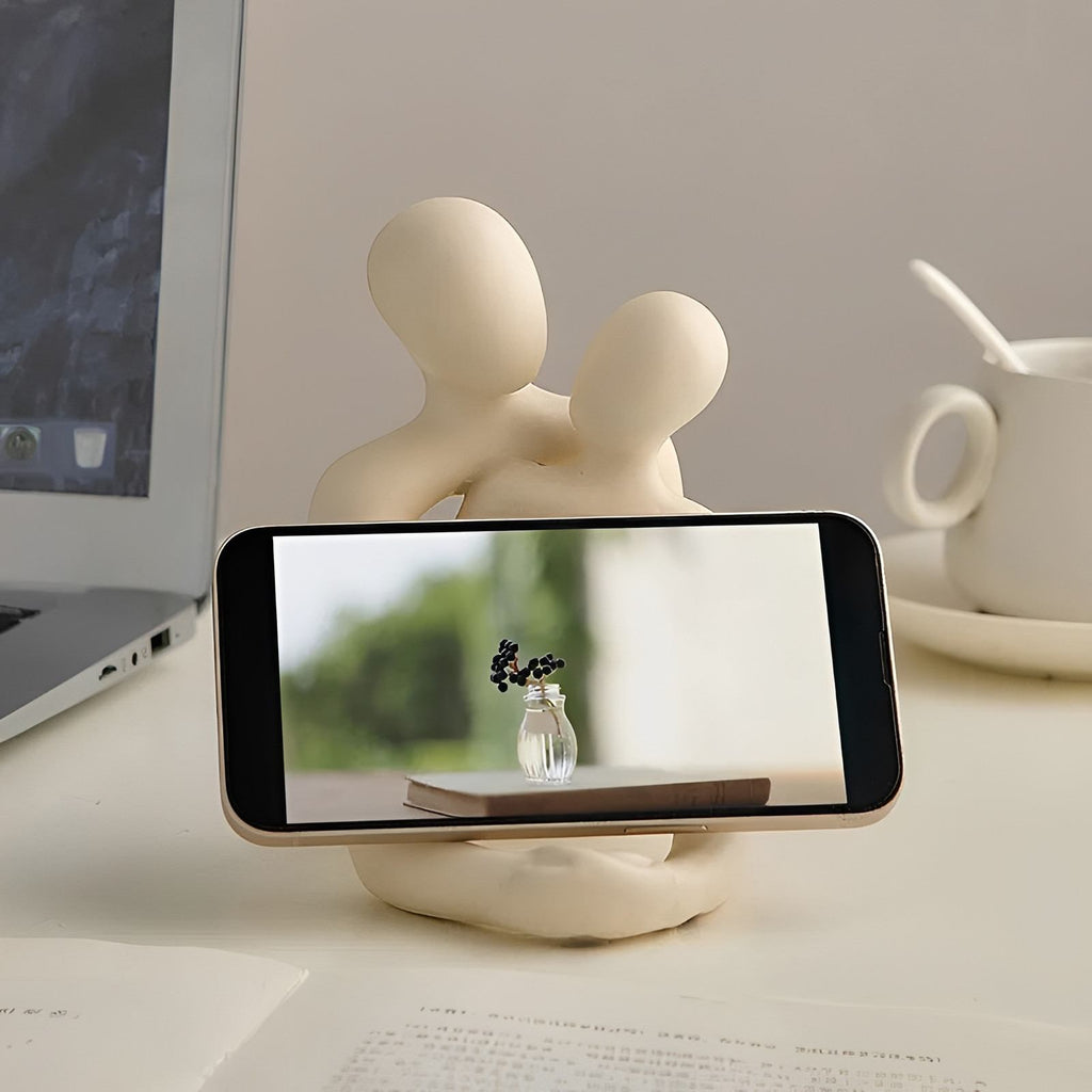 Ceramic Orb Mood Lamp – LunaGlow Sculptural Ambient Light on a desk