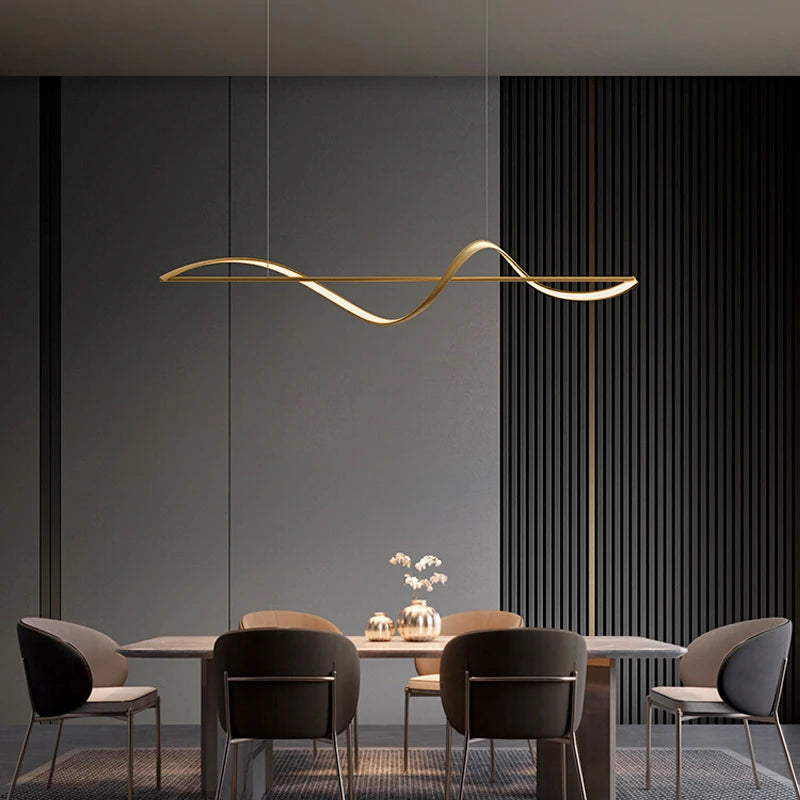 Nordic LED Pendant Chandelier in black