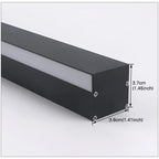 Nordic Outdoor LED Strip Wall Light in nautral light in a living room