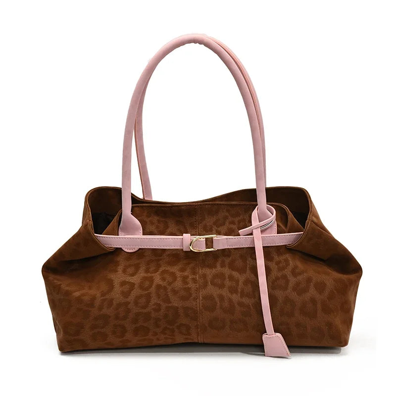 Women's Vintage PU Leather Shoulder Bag – Large Capacity Commuter Tote Handbag