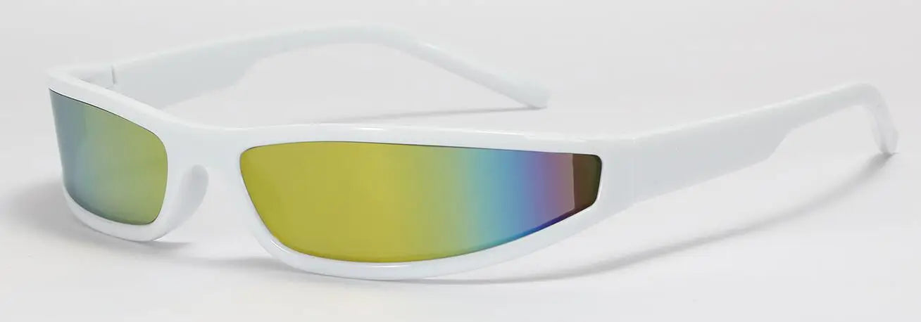 Y2K Narrow Rectangle Sunglasses – UV400 Punk Wrap Shades for Women