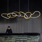 Modern LED Ceiling Pendant Chandelier in 3 head 80cm