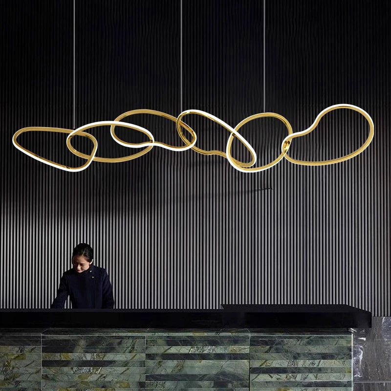 Modern LED Ceiling Pendant Chandelier in 3 head 80cm