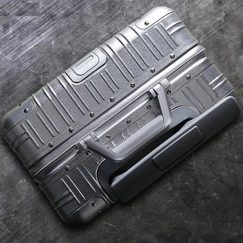 Aluminium Spinner Suitcase – 100% Aluminium-Magnesium Alloy Luggage with Password Lock