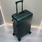 Aluminium Spinner Suitcase – 100% Aluminium-Magnesium Alloy Luggage with Password Lock