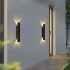 Outdoor Waterproof LED Strip Wall Lamp in warm white in a stairwell
