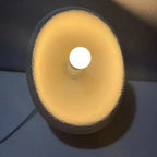 Nordic Wabi-Sabi LED Pendant Light in d40cm above a kitchen island