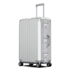 Aluminium Spinner Suitcase – 100% Aluminium-Magnesium Alloy Luggage with Password Lock