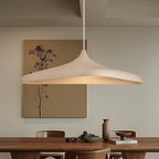 Japanese Wabi-Sabi LED Pendant Light in small 60cm x 35cm in a living room