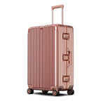Aluminium Spinner Suitcase – 100% Aluminium-Magnesium Alloy Luggage with Password Lock