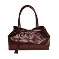 Women's Vintage PU Leather Shoulder Bag – Large Capacity Commuter Tote Handbag