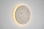 Wabi-Sabi Travertine Stone Wall Sconce in d-115