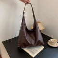 Women's Retro PU Tote Bag – Structured Hard Shell Shoulder Handbag