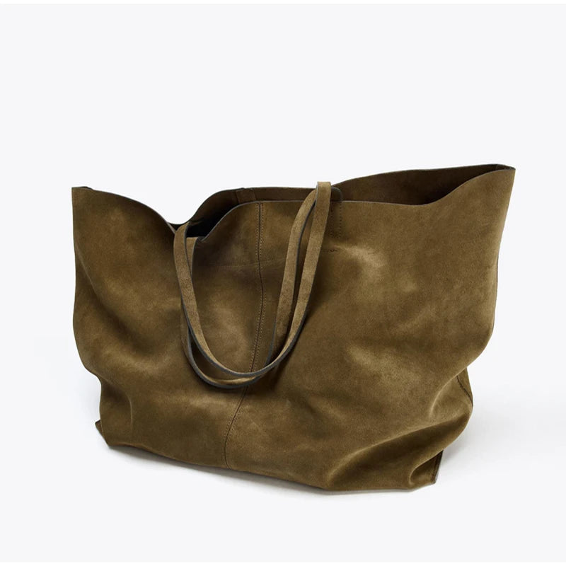 Women's Vintage Bowling Shoulder Bag – Large Capacity Square Tote Handbag