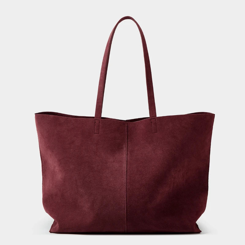 Women's Vintage Bowling Shoulder Bag – Large Capacity Square Tote Handbag