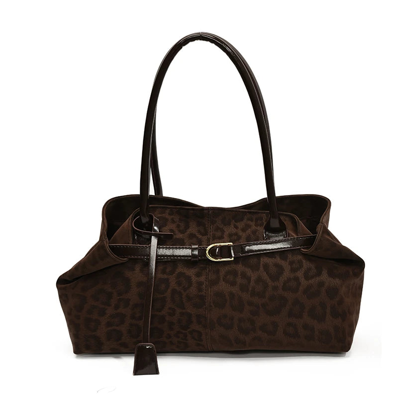 Women's Vintage PU Leather Shoulder Bag – Large Capacity Commuter Tote Handbag