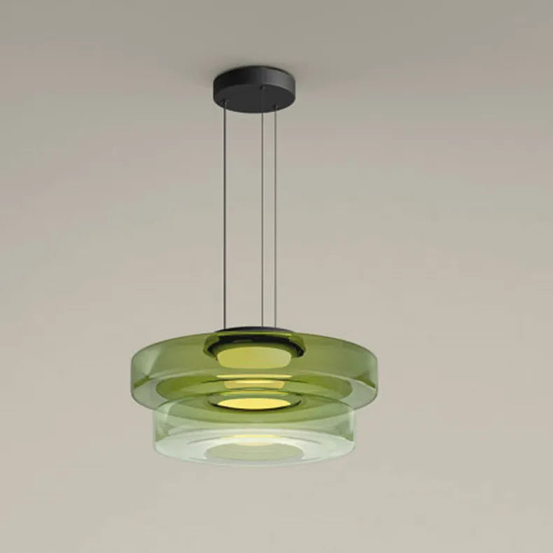 Vintage Ambiance Designer Pendant Lamp in c 25 cm in a living room