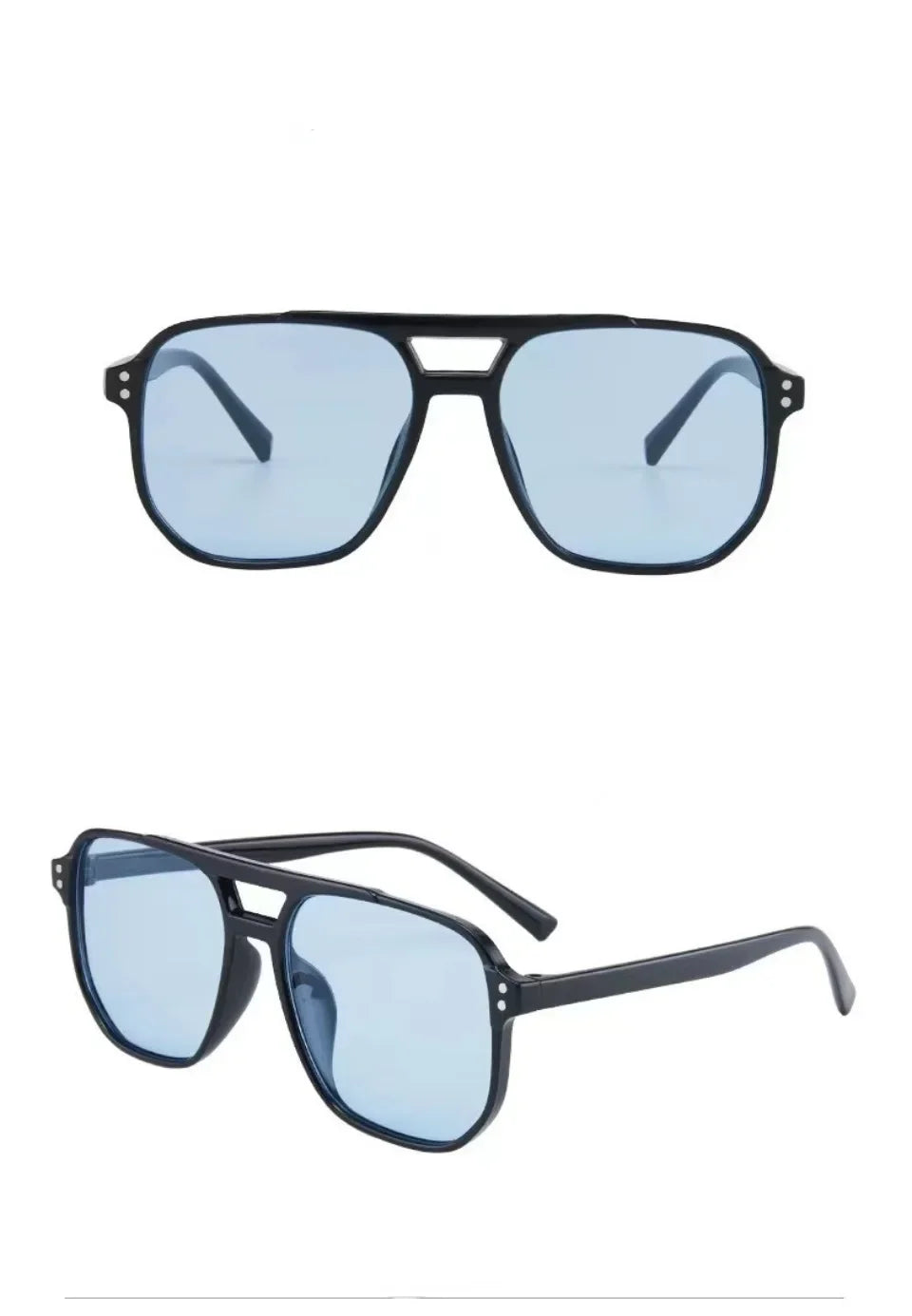 Vintage Square Sunglasses – Unisex UV400 Oversized Shades for Men & Women