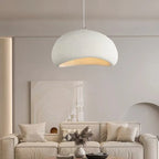 Modern Wabi-Sabi LED Ceiling Chandelier in b grey in a living room