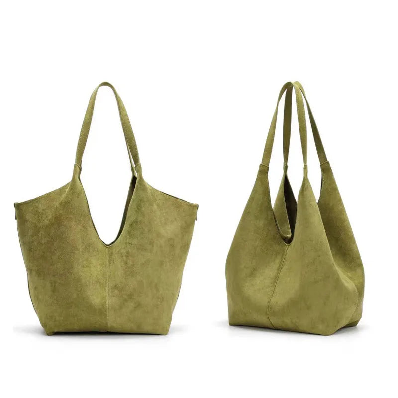 Women's Vintage Bowling Shoulder Bag – Large Capacity Square Tote Handbag
