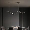 Nordic LED Pendant Chandelier in length 140cm in a living room