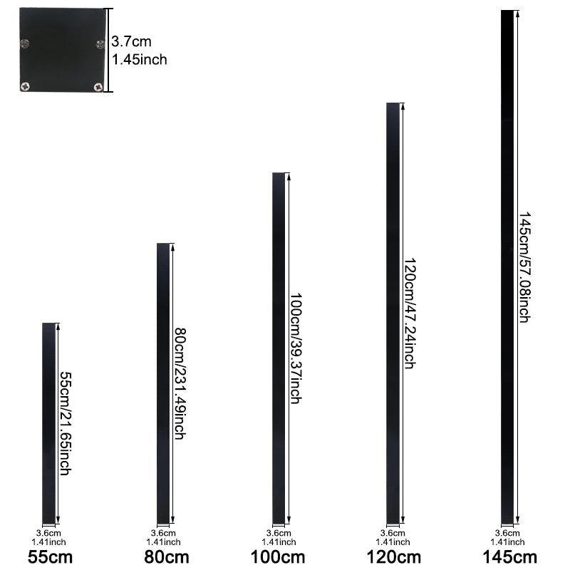 Nordic Outdoor LED Strip Wall Light in b style 3.6cm width in a stairwell