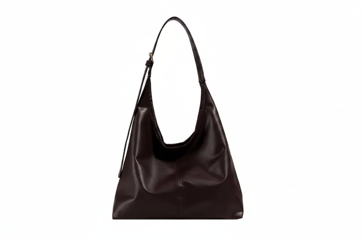 Women's Retro PU Tote Bag – Structured Hard Shell Shoulder Handbag