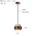 Travertine Cave Stone Pendant Chandelier in neutral light 4000k in an entryway