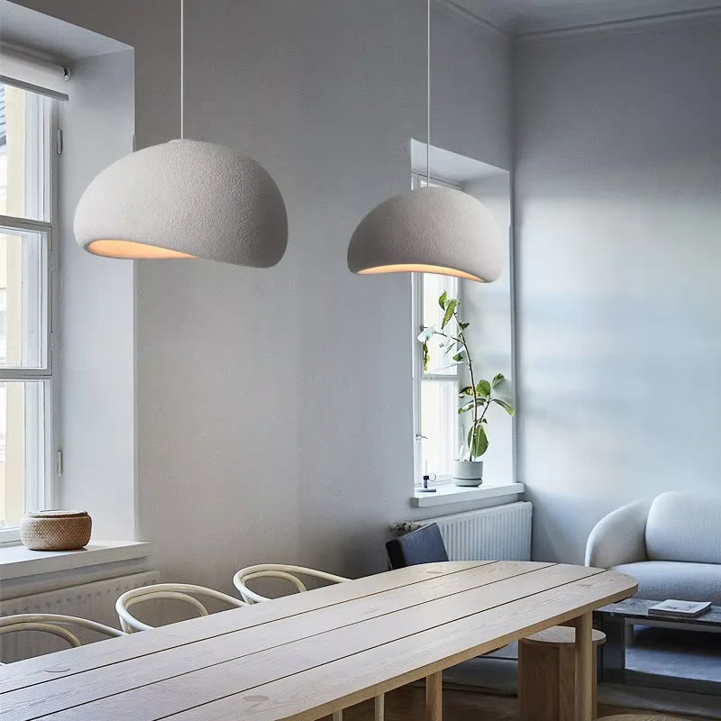 Modern Wabi-Sabi LED Ceiling Chandelier in d40xh150cm in an entryway