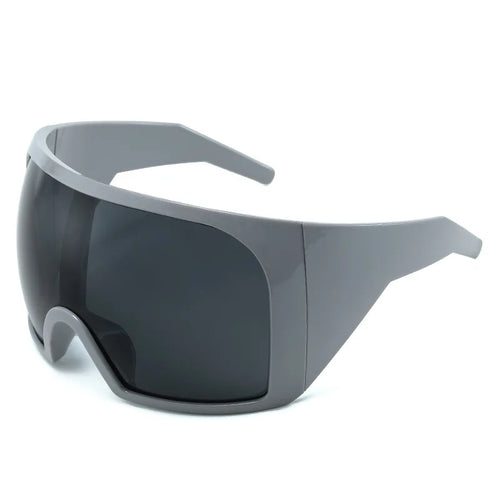 Futuristic Shield Sunglasses – Oversized UV400 Wrap Around Shades for Men & Women