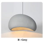 Modern Wabi-Sabi LED Ceiling Chandelier in a white in an entryway