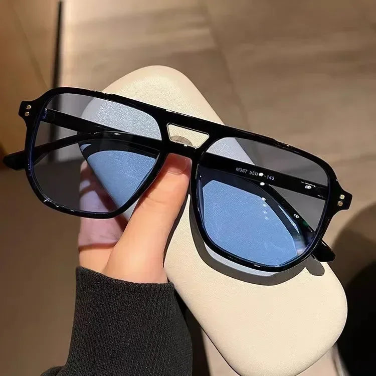 Vintage Square Sunglasses – Unisex UV400 Oversized Shades for Men & Women
