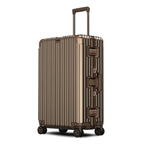 Aluminium Spinner Suitcase – 100% Aluminium-Magnesium Alloy Luggage with Password Lock