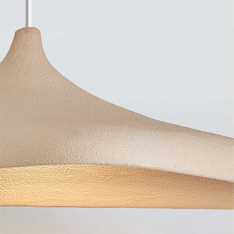Japanese Wabi-Sabi LED Pendant Light in large 100cm x 53cm above a kitchen island