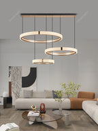 Modern Ring LED Chandelier – Round Pendant Light in 40cm