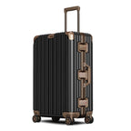 Aluminium Spinner Suitcase – 100% Aluminium-Magnesium Alloy Luggage with Password Lock