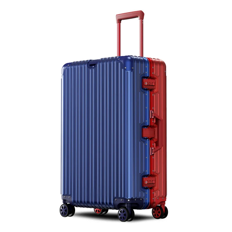 Aluminium Spinner Suitcase – 100% Aluminium-Magnesium Alloy Luggage with Password Lock