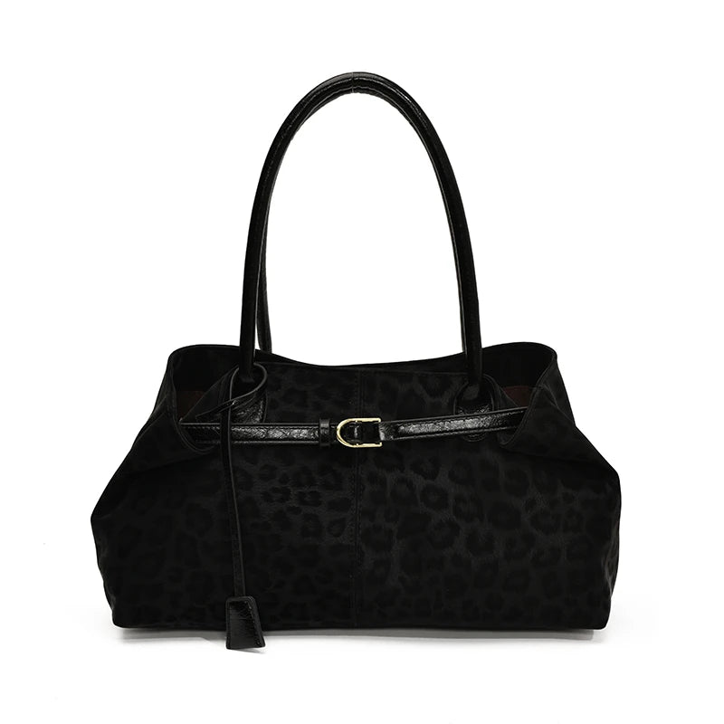 Women's Vintage PU Leather Shoulder Bag – Large Capacity Commuter Tote Handbag