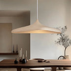 Japanese Wabi-Sabi LED Pendant Light in light grey in an entryway