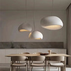 Modern Wabi-Sabi LED Ceiling Chandelier in b white