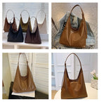 Women's Retro PU Tote Bag – Structured Hard Shell Shoulder Handbag