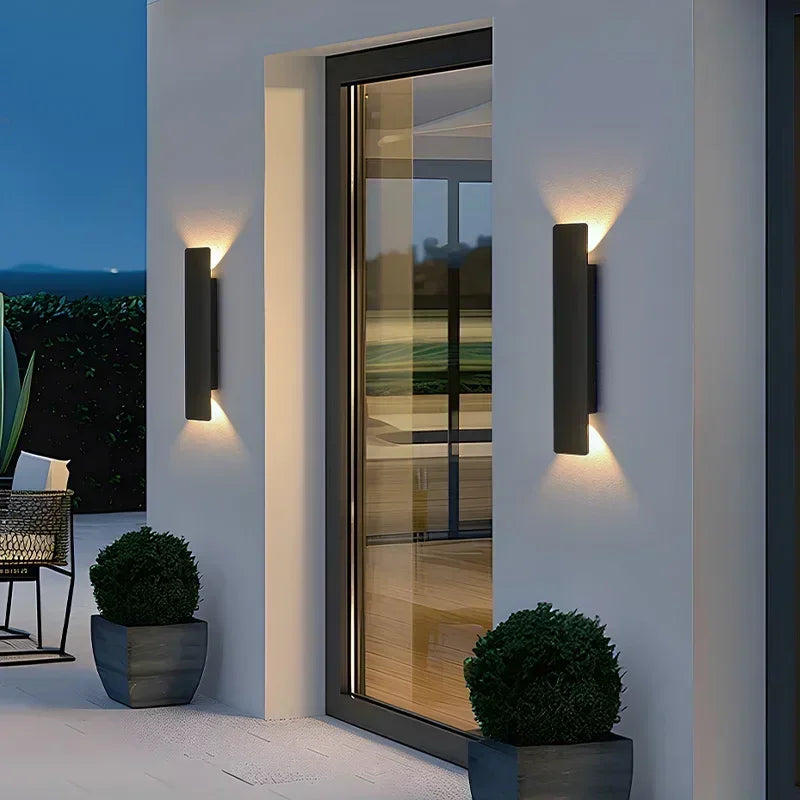 Outdoor Waterproof LED Strip Wall Lamp in warm white