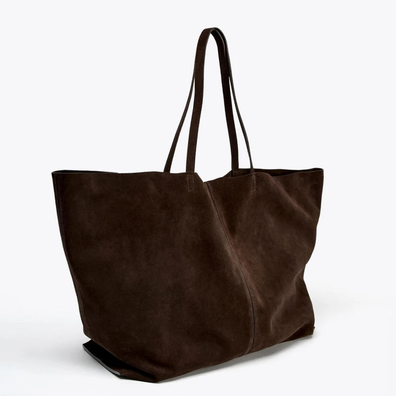 Women's Vintage Bowling Shoulder Bag – Large Capacity Square Tote Handbag