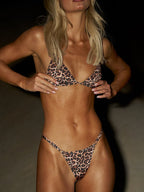 Ruffle Edge Triangle Bikini Set