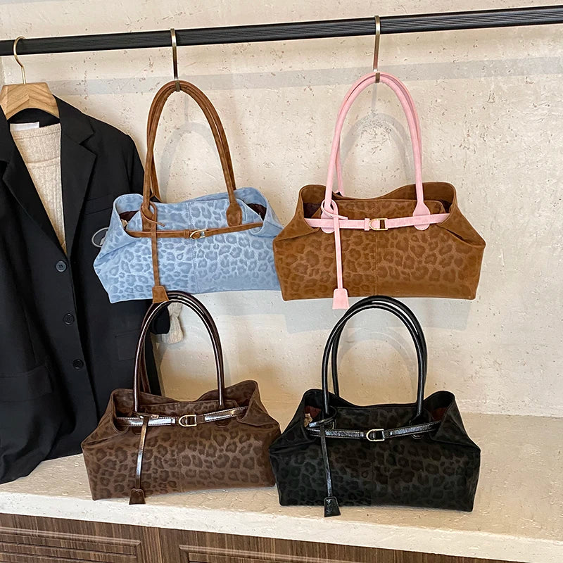 Women's Vintage PU Leather Shoulder Bag – Large Capacity Commuter Tote Handbag