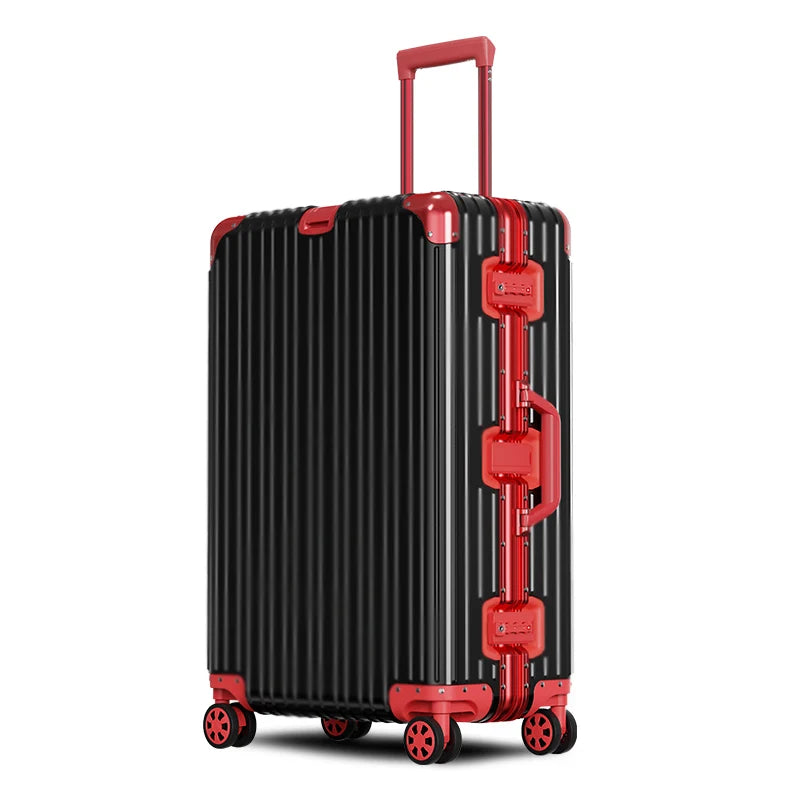 Aluminium Spinner Suitcase – 100% Aluminium-Magnesium Alloy Luggage with Password Lock
