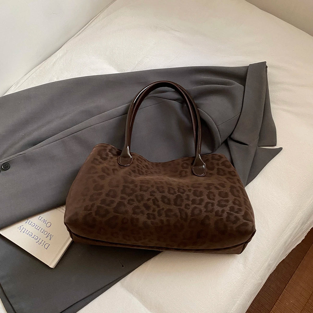 Women's Vintage PU Leather Shoulder Bag – Large Capacity Commuter Tote Handbag