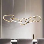 Modern LED Ceiling Pendant Chandelier in 6 head 150cm in a living room
