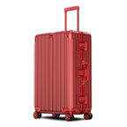 Aluminium Spinner Suitcase – 100% Aluminium-Magnesium Alloy Luggage with Password Lock